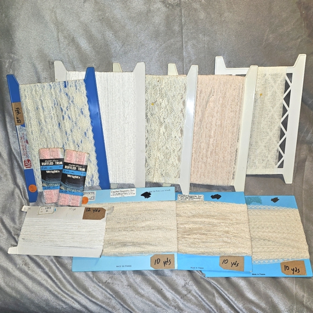 95+ Yards Vintage Lace & Trim